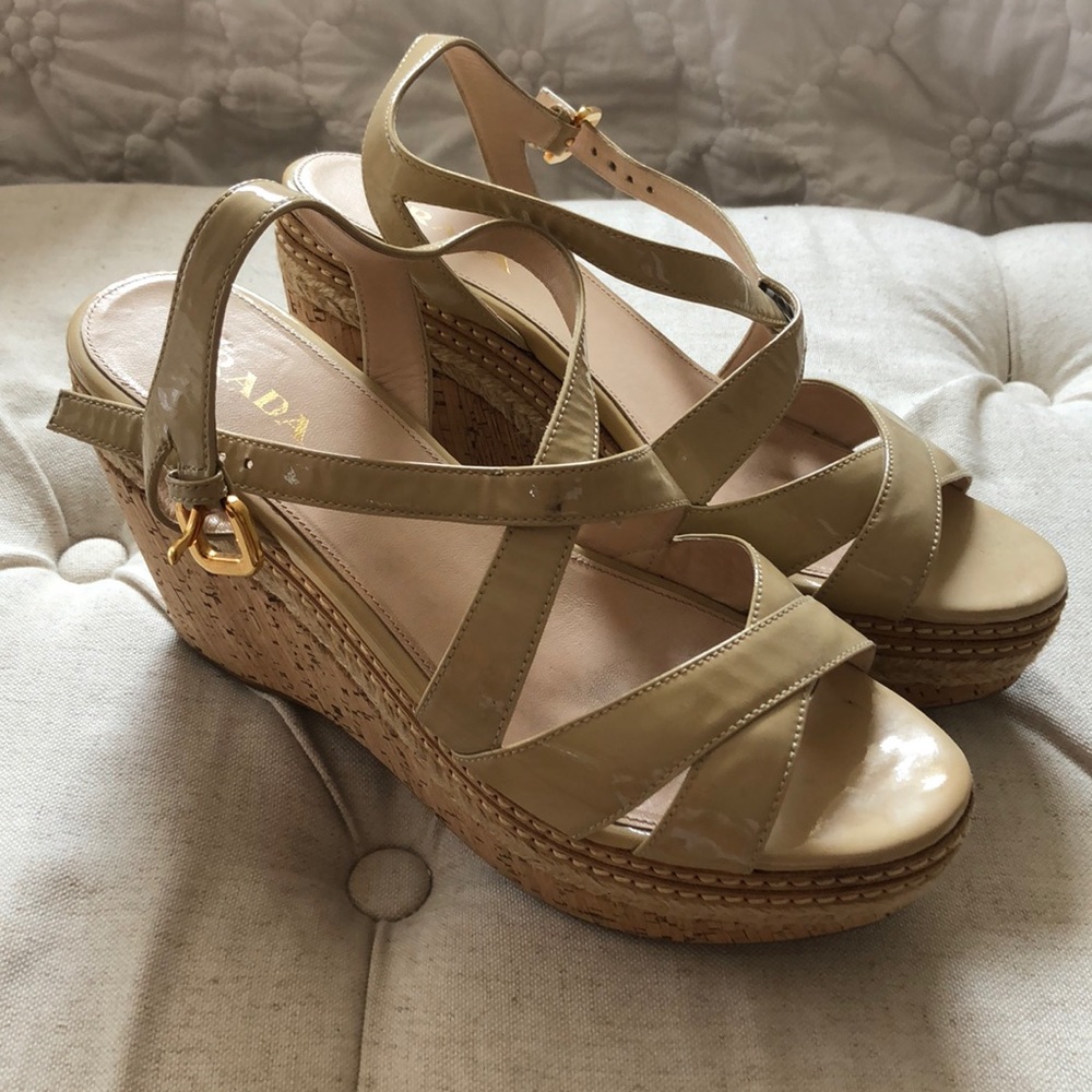 Prada wedges